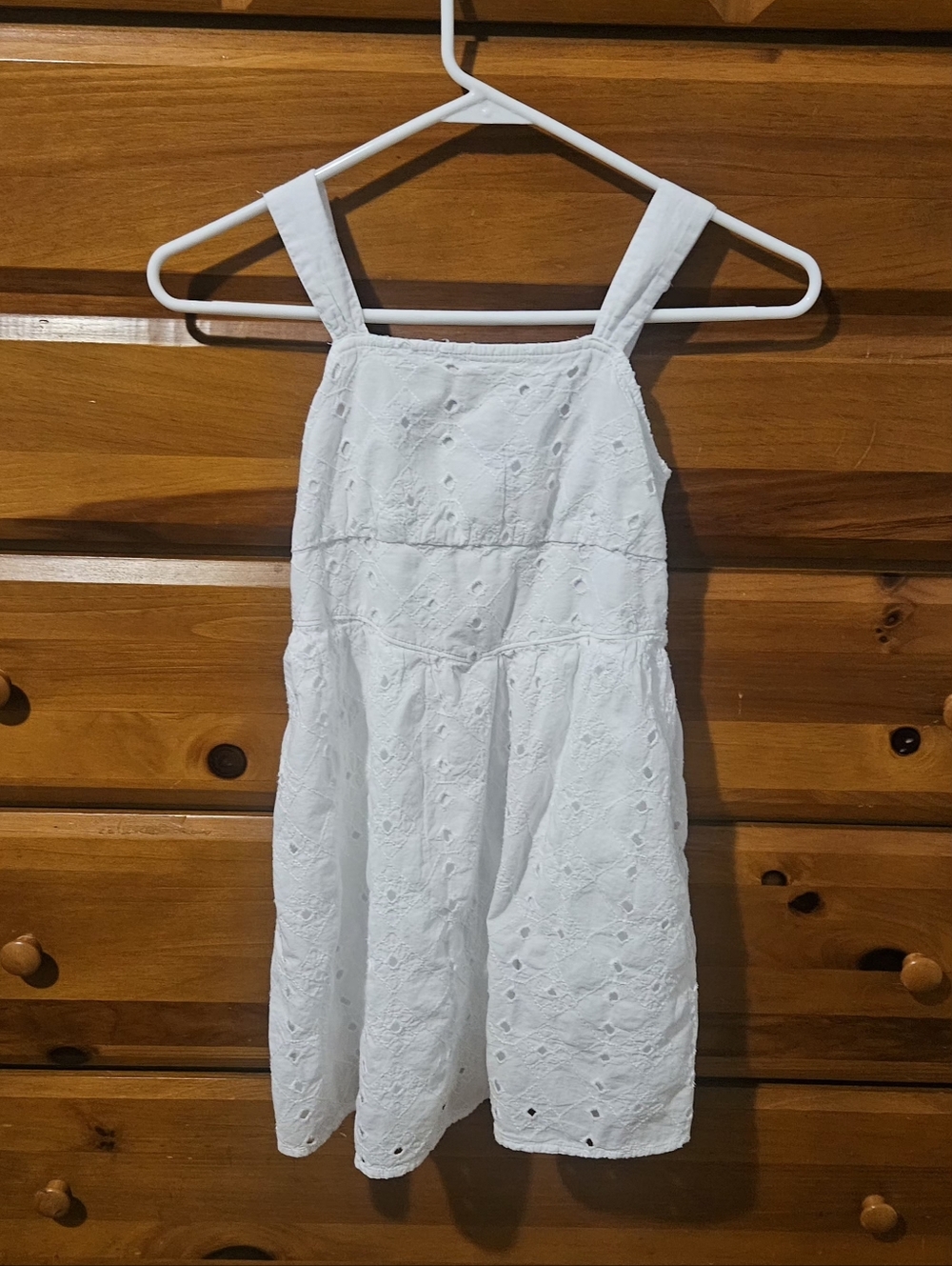 Abercrombie Kids white floral eyelet dress size 9/10
